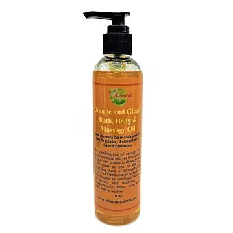 Orange & Ginger Bath, Body & Massage Oil