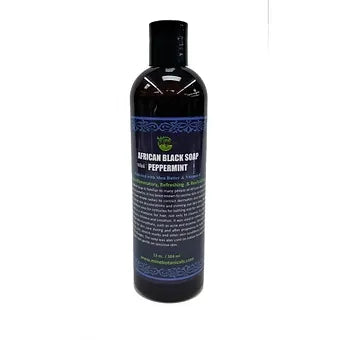African Black Soap With Peppermint