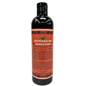 African Black Soap With Coconut & Papaya