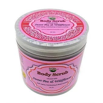 Body Scrub Infused with Sweet Pea & Wildflower