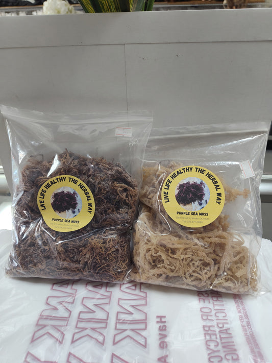 Golden & Purple Sea Moss Set